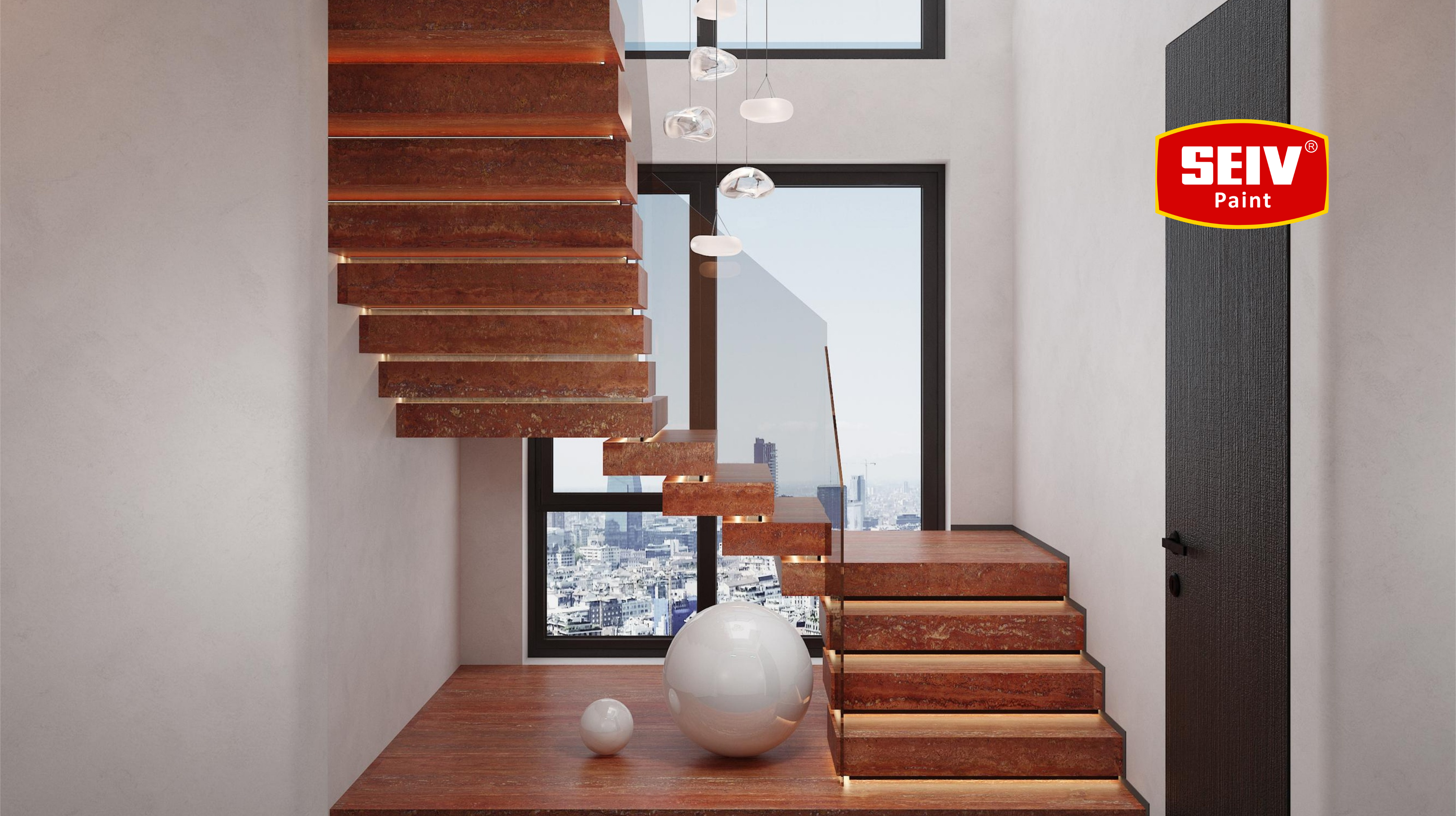 ELEGAN DI SETIAP PIJAKAN | Ide Warna Klasik untuk Tangga Kayu dan Besi